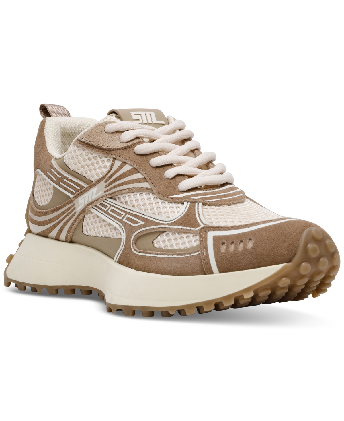 Women's Cyclone Chunky Lace-Up Sneakers - White/Pastel Multi
