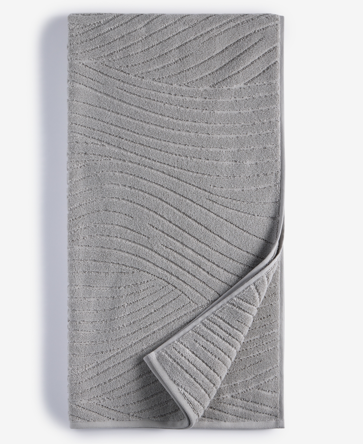 Hotel Collection Expressionist 100% Turkish Cotton Bath Towel, 30" X 56", Exclusively At Macy's In Grey