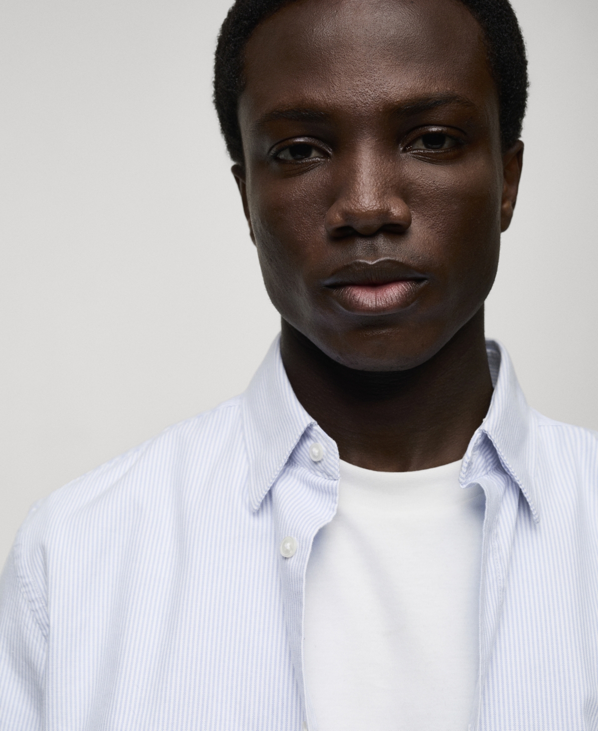 Mango Men's Slim-Fit Kodak-Striped Cotton Shirt