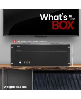 8-Channel Home Theater Amplifier, Multi-Zone Audio Control