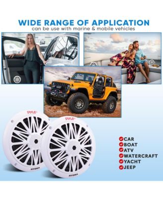 6.5" Marine Component Speakers, 2-Way, 200 Watt, Water-Resistant, White