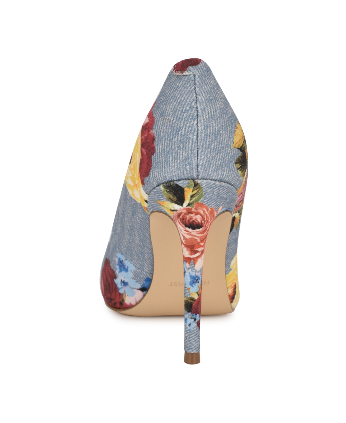 Shop Nine West Women's Fresh Slip-on Stiletto Pumps In Denim Rose