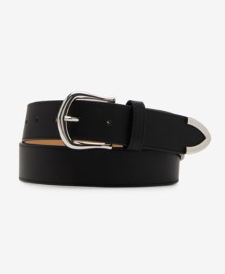 Steve Madden - Textured Faux-Leather Belt
