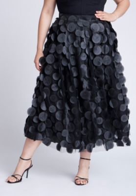 Women's Dimensional Dot Full Skirt