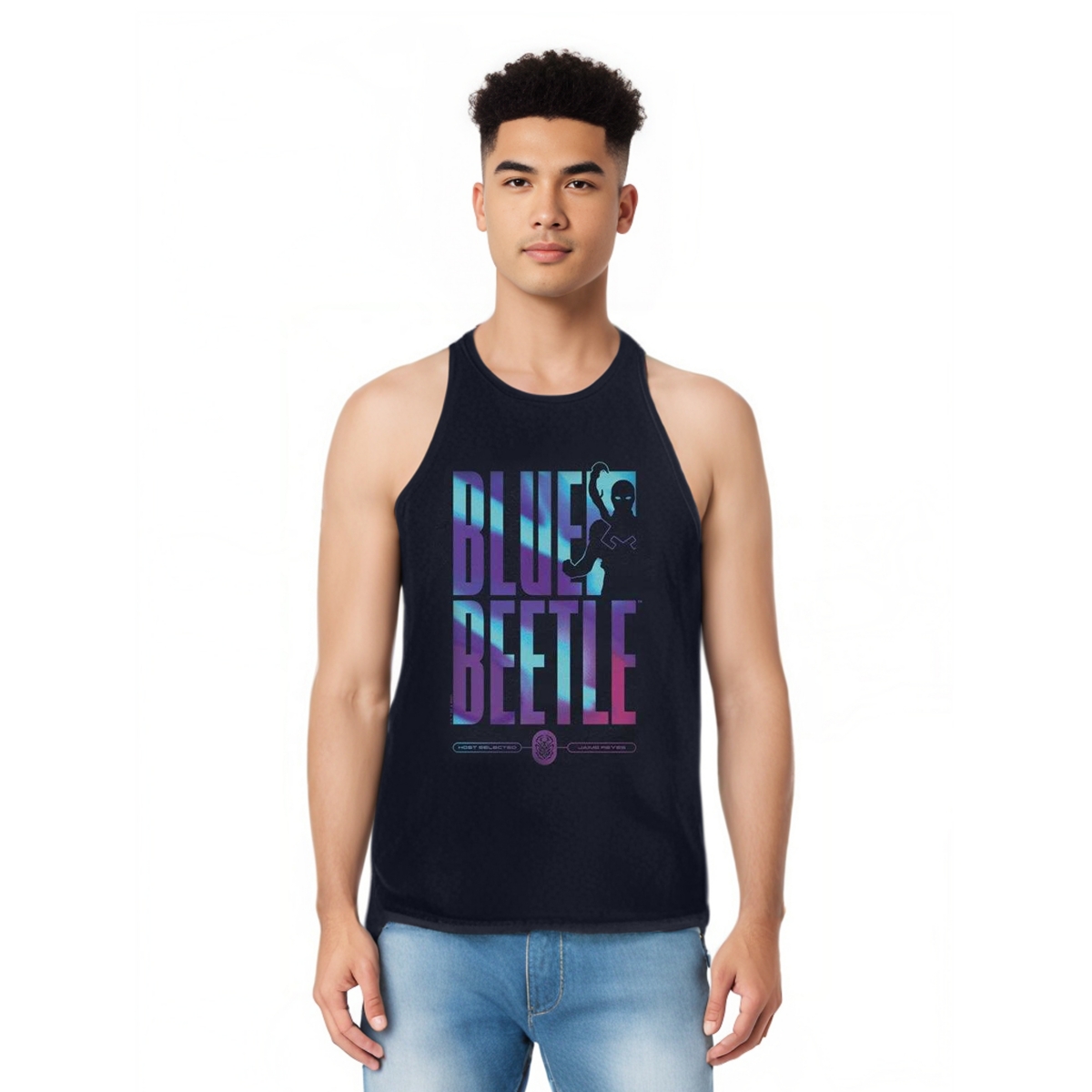 Mens Hero Host Adult Tank Top - Navy