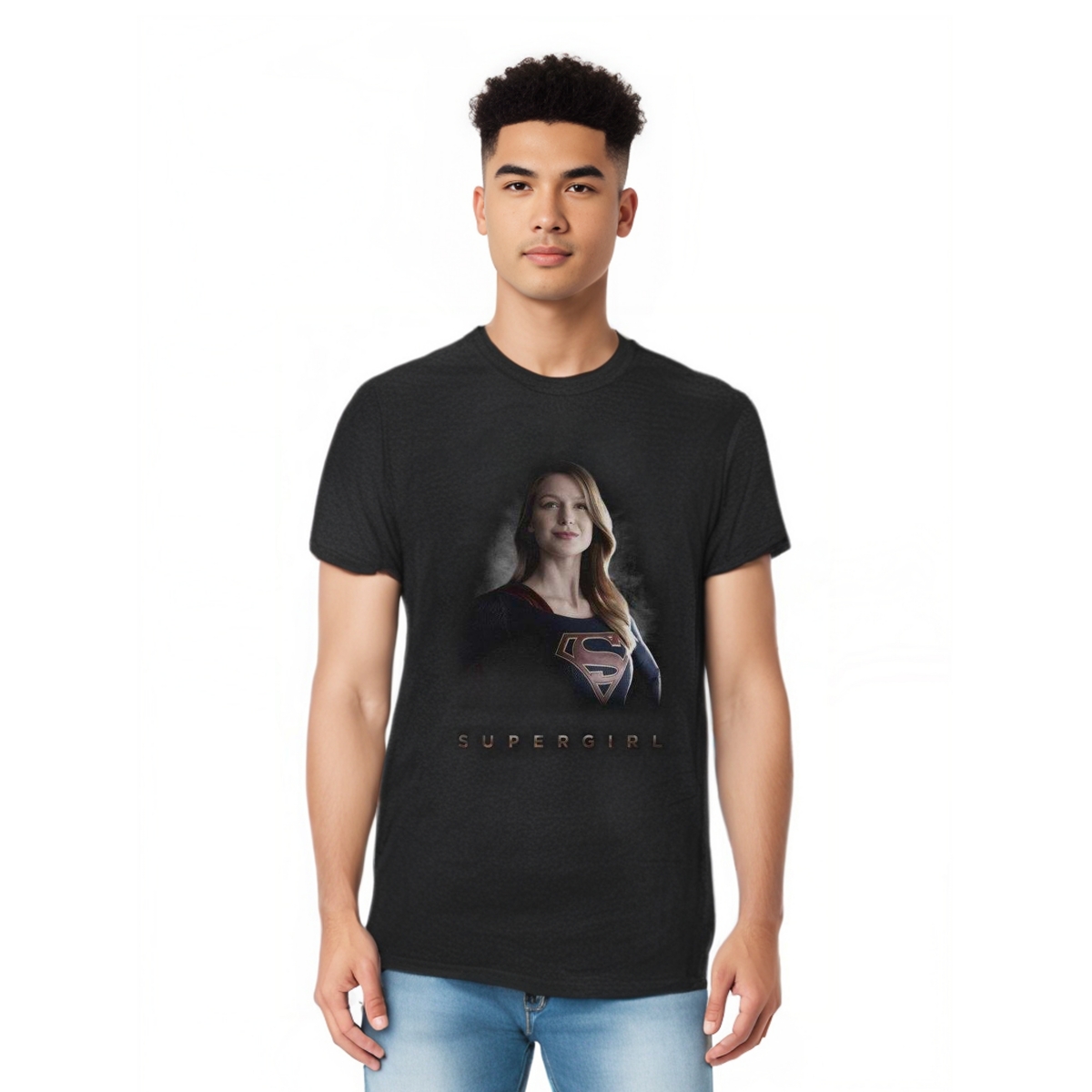 Mens Stand Tall Adult Heather Tee / T-Shirt - Black