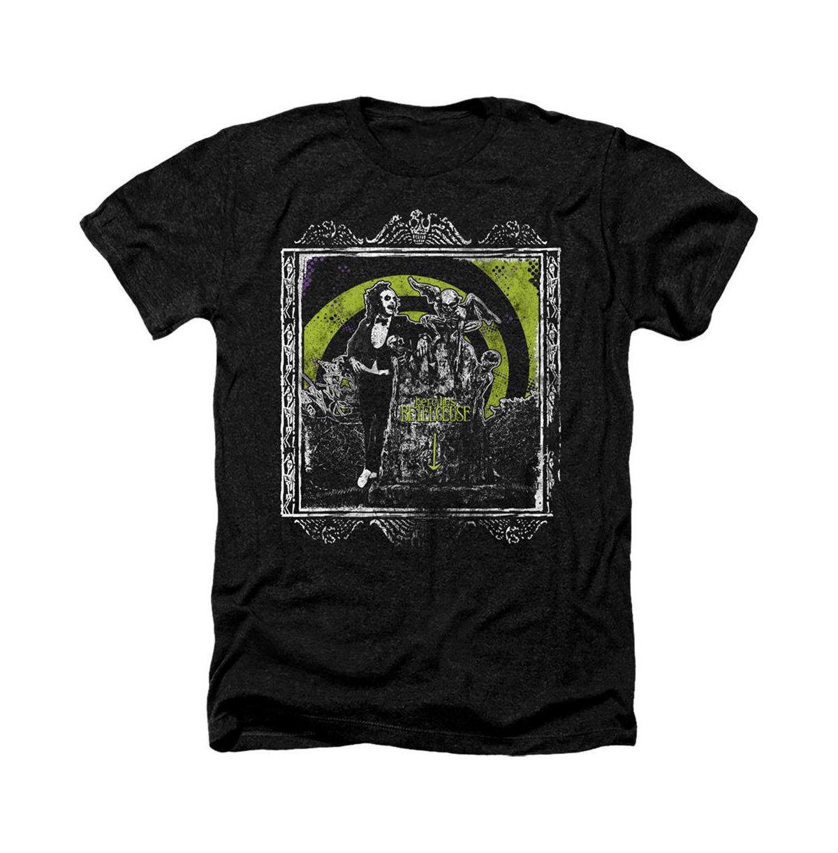 Mens Here Lies Adult Heather Tee / T-Shirt - Black