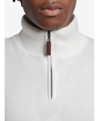 Men's Quarter Zip Mock Neck Sweater