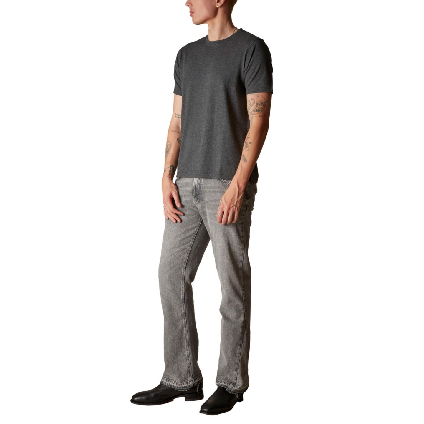 Мужская футболка Members Only Big & Tall Men s Cotton Crew Neck, цвет: Угольный — фото 2