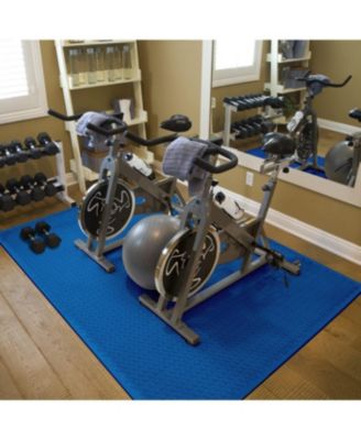 24 Sq Ft Blue EVA Foam Interlocking Exercise Mat, 6-Tile