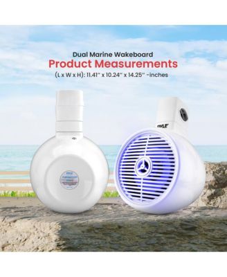 8'' Marine Bluetooth Wakeboard Speaker System with LED Lights, 300W