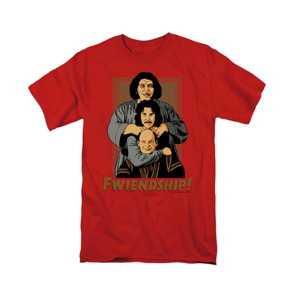 Mens Fwiendship Short Sleeve Adult Tee / T-Shirt - Red