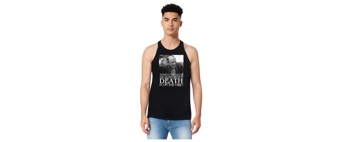 Mens Sicilian Adult Tank - Black