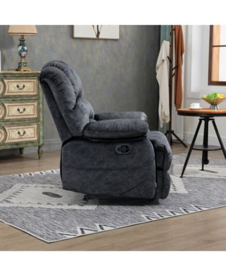 38.50" Large Manual Recliner Chair in Fabric for Living Room