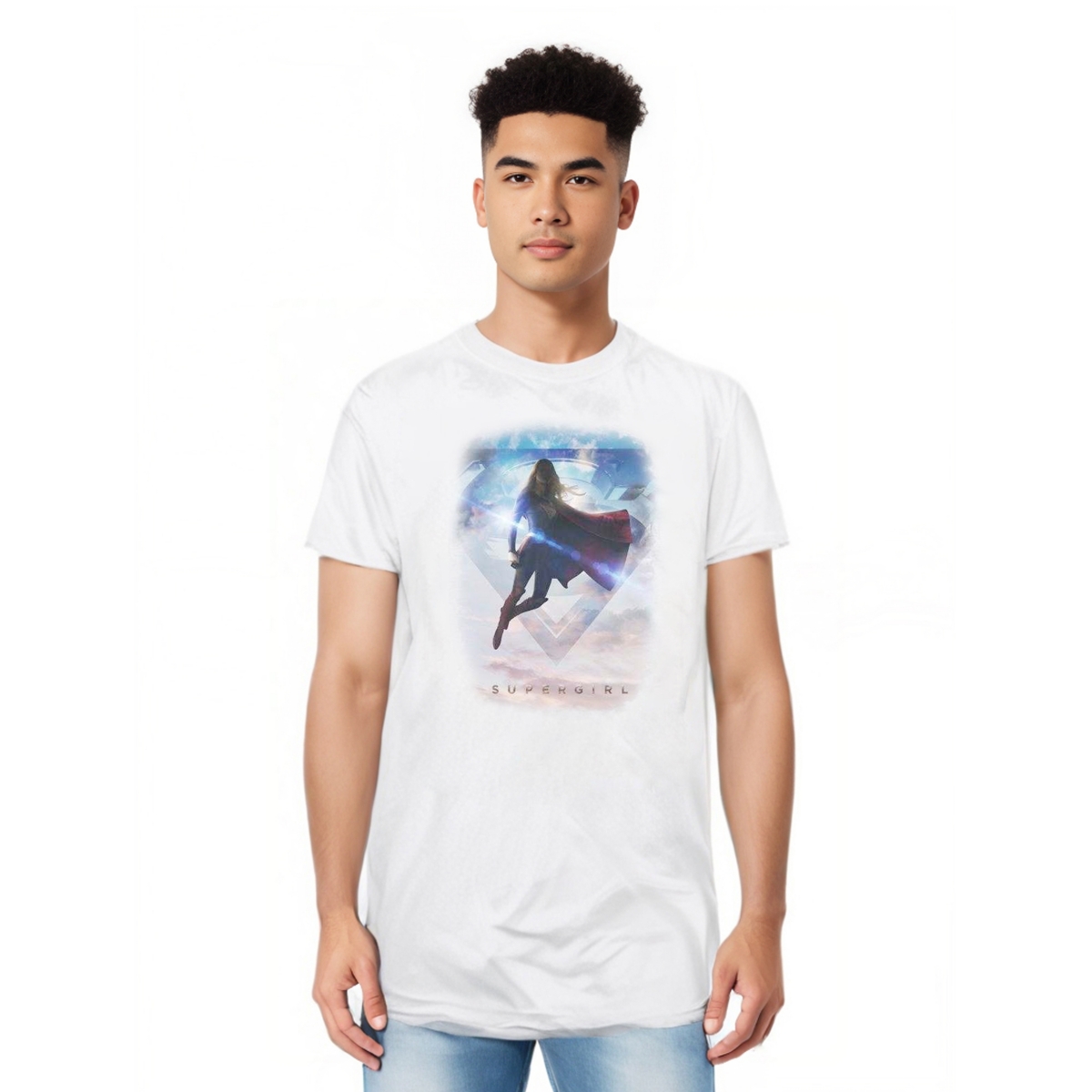 Mens Endless Sky Short Sleeve Adult Tee / T-Shirt - White