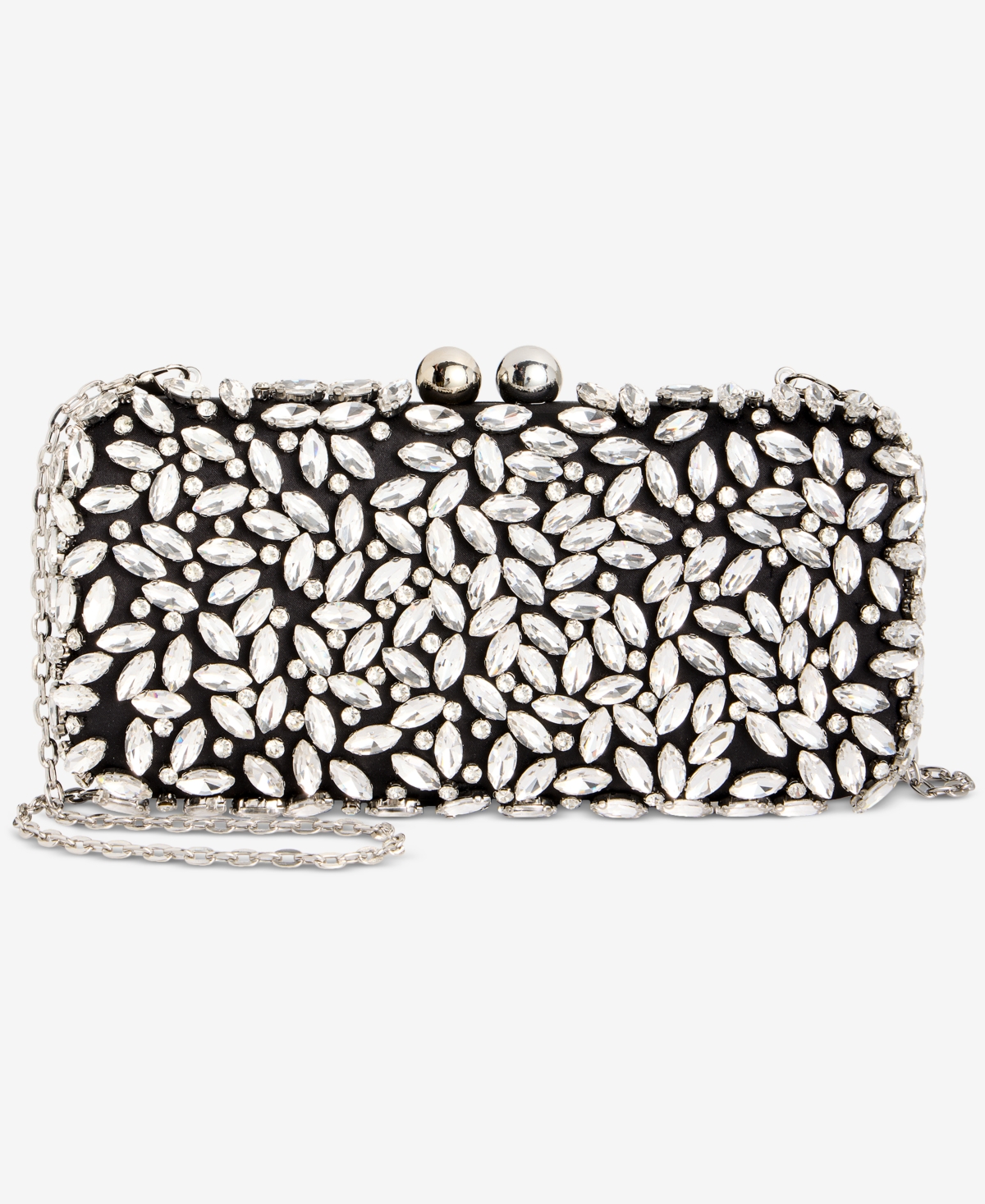 Inc International Concepts East West Embellished Small Minaudiere, Exclusively At Macy's In Black