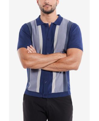 Men's Stripe Polo Sweater