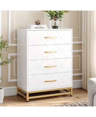 Dresser for Bedroom with 4 Drawer Dresser