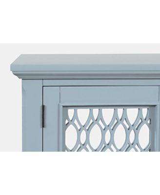 Isabella 38" Luxury Mirrored Accent Storage Cabinet