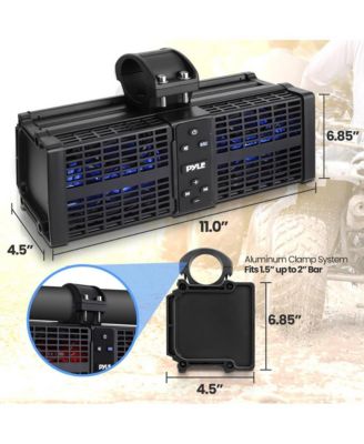 11" Powered ATV/UTV Soundbar System with Bluetooth & LED Lights