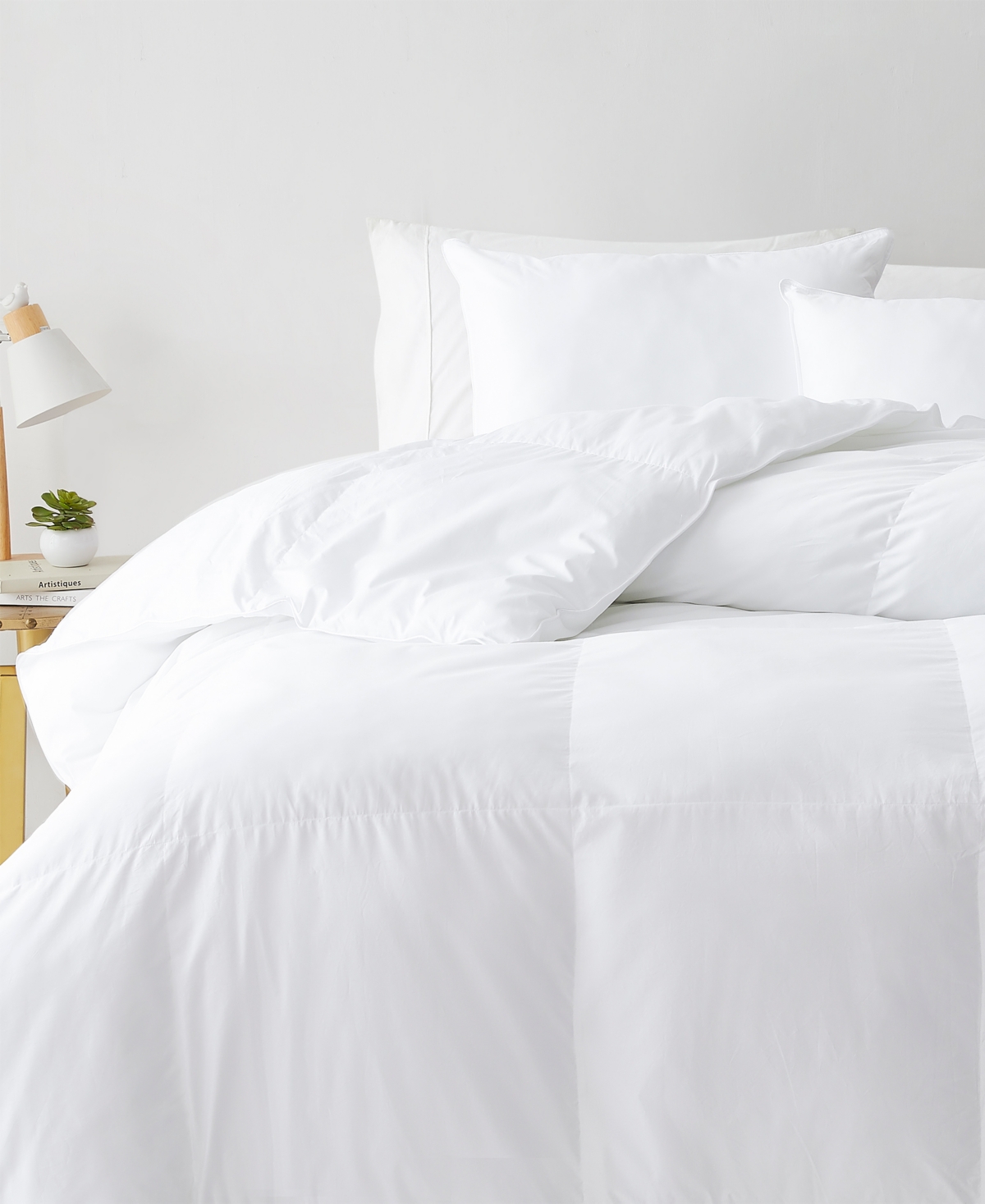 Dream Naturally All Season Primaloft Oversized Down Alternative Comforter, King In White