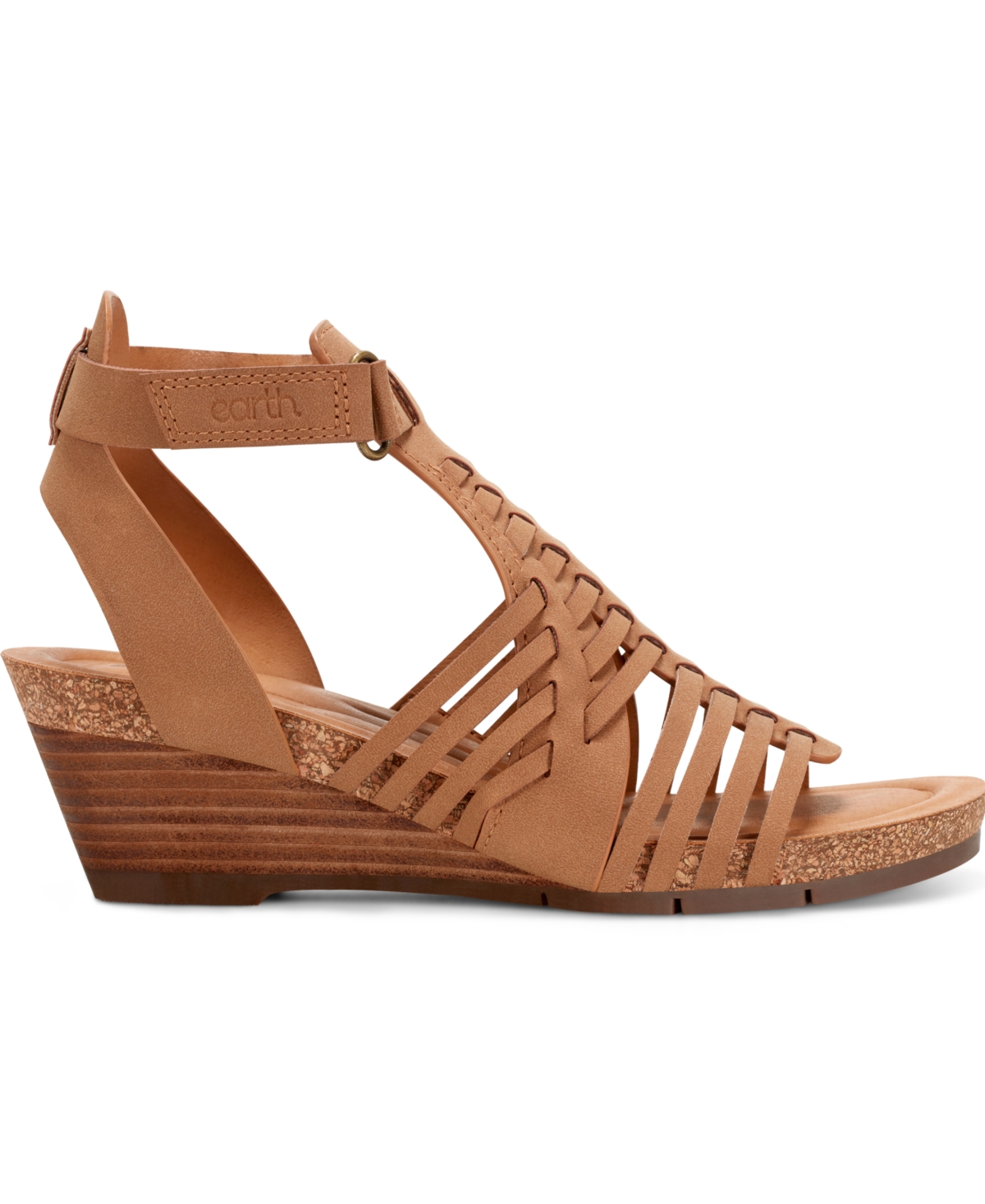 Shop Earth Women's Hattie Fisherman Wedge Sandals In Cognac