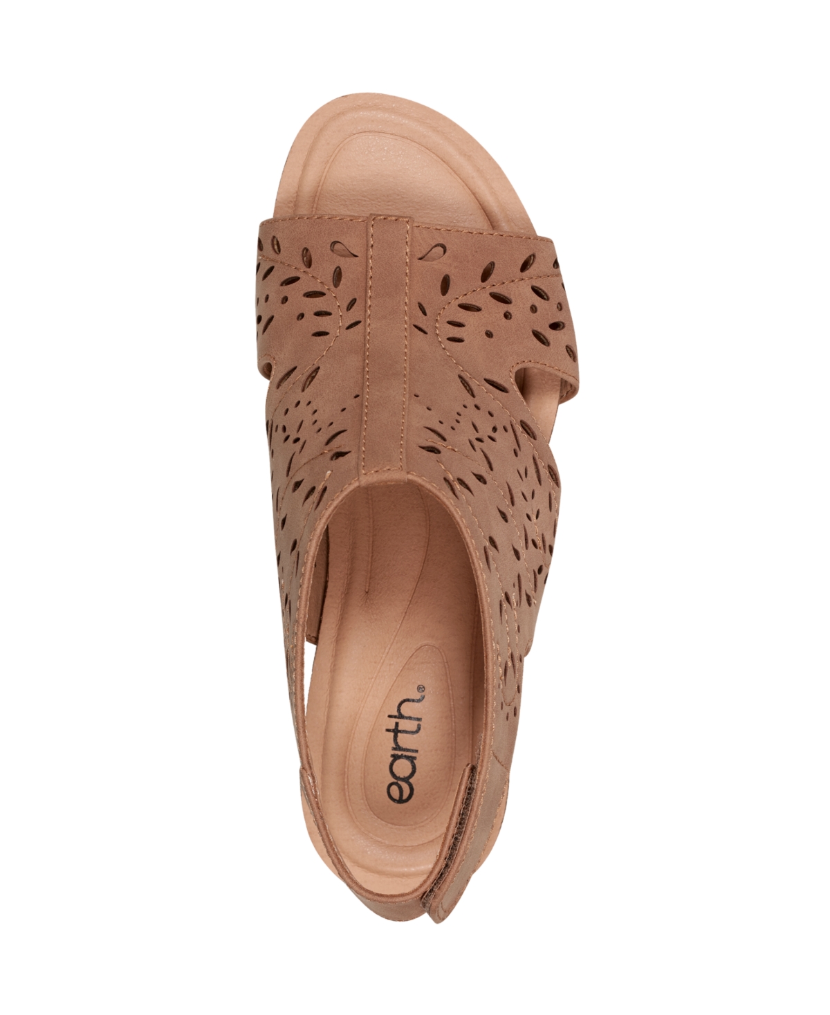 EARTH WOMEN'S HALIN CUTOUT SLINGBACK WEDGE SANDALS 