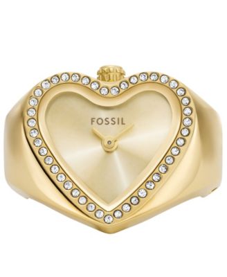 Women's Watch Ring Two-Hand Gold-Tone Stainless-Steel, 18mm