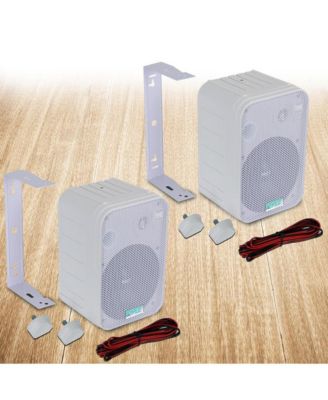 6.5" Indoor/Outdoor Waterproof Speakers - 500W Max Power, Bass Reflex Vent, Heavy Duty ABS Construction