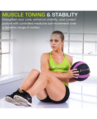 Rubber Medicine Ball, 12 lb