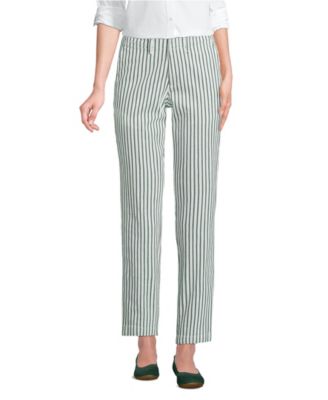 Women's Mid Rise Classic Straight Leg Chino Ankle Pants