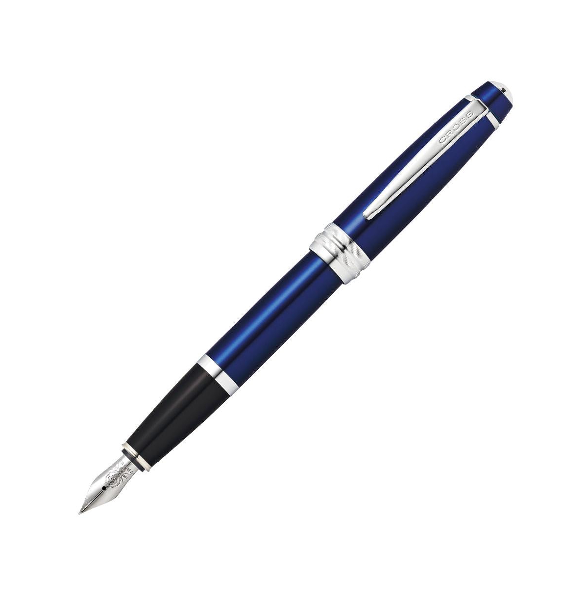 A.t. Cross Bailey Medium Nib Fountain Pen - Blue lacquer