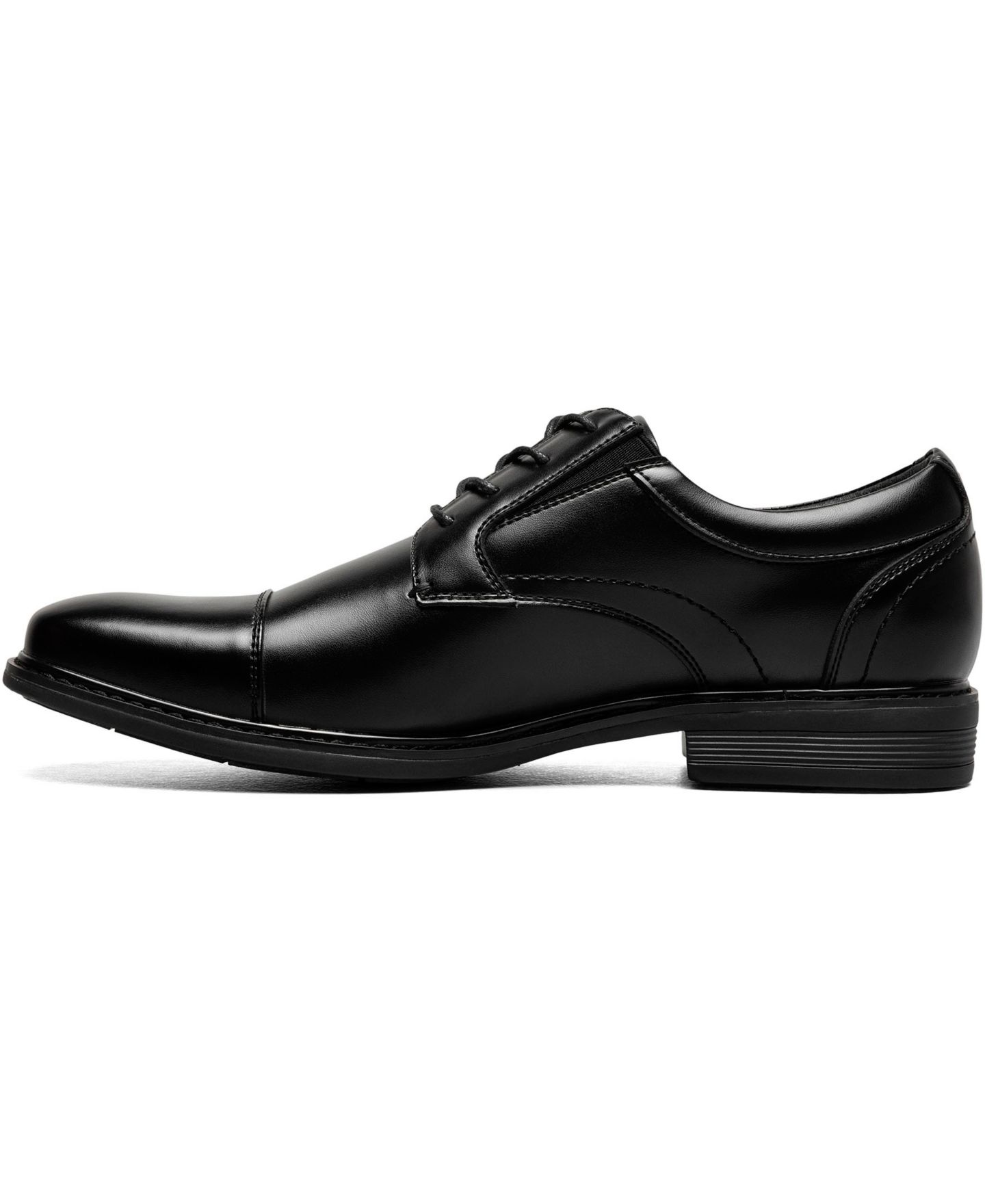 Мужские туфли Nunn Bush Jarvis Cap Toe Oxford, цвет: Чёрный — фото 4