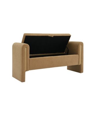 Modern Teddy Bed End Bench with Storage and Arms, Upholstered Foot Rest Stool, Comfy Vanity Bench