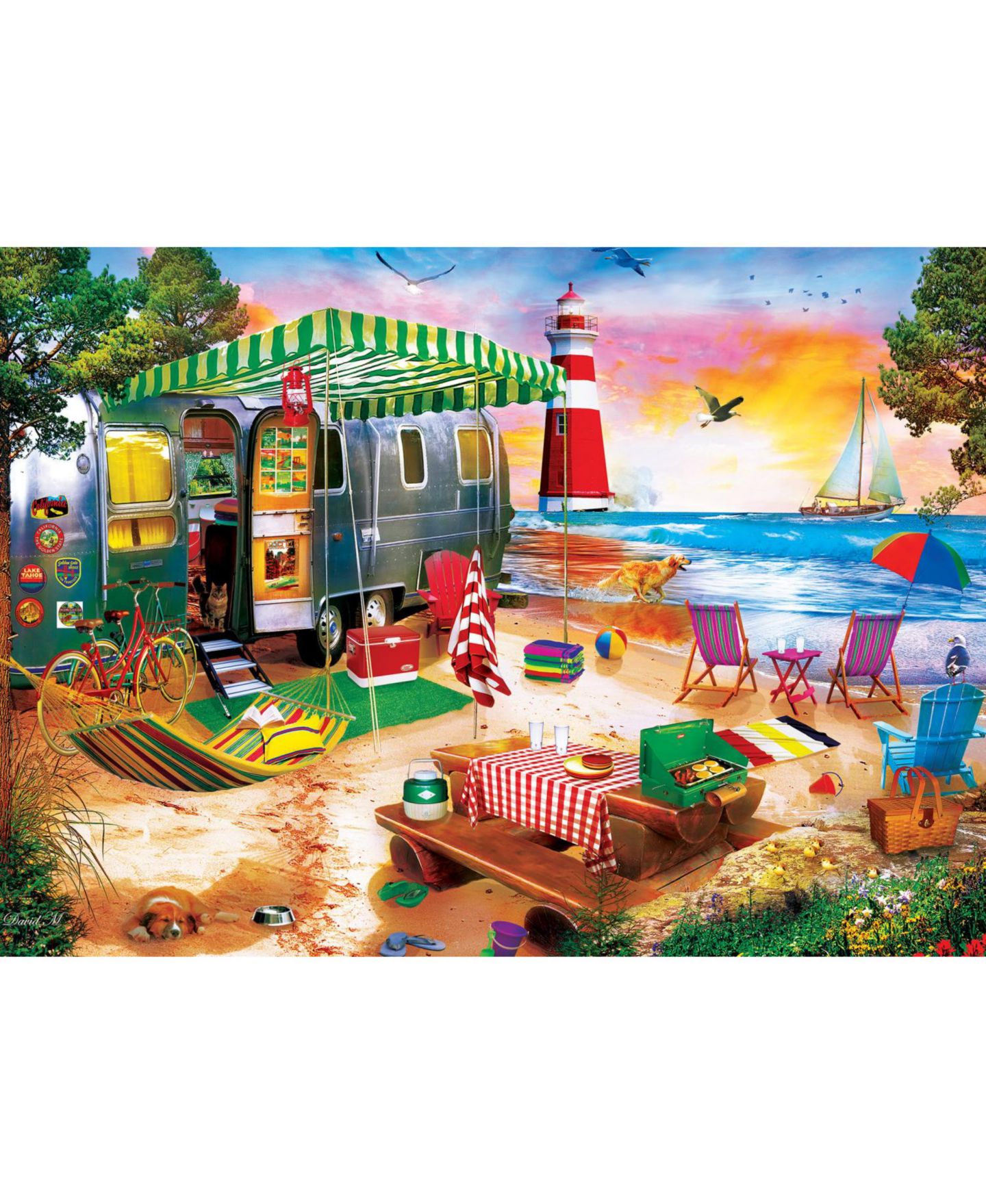 Детский пазл MasterPieces Puzzles Beach Life 1000 Piece Puzzle, Ages 14+ — фото 2