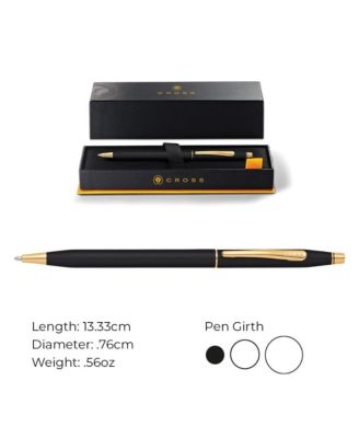 A.T. Cross Classic Century Cross Classic Black with 23KT Gold-Plated Appointments Ballpoint Pen