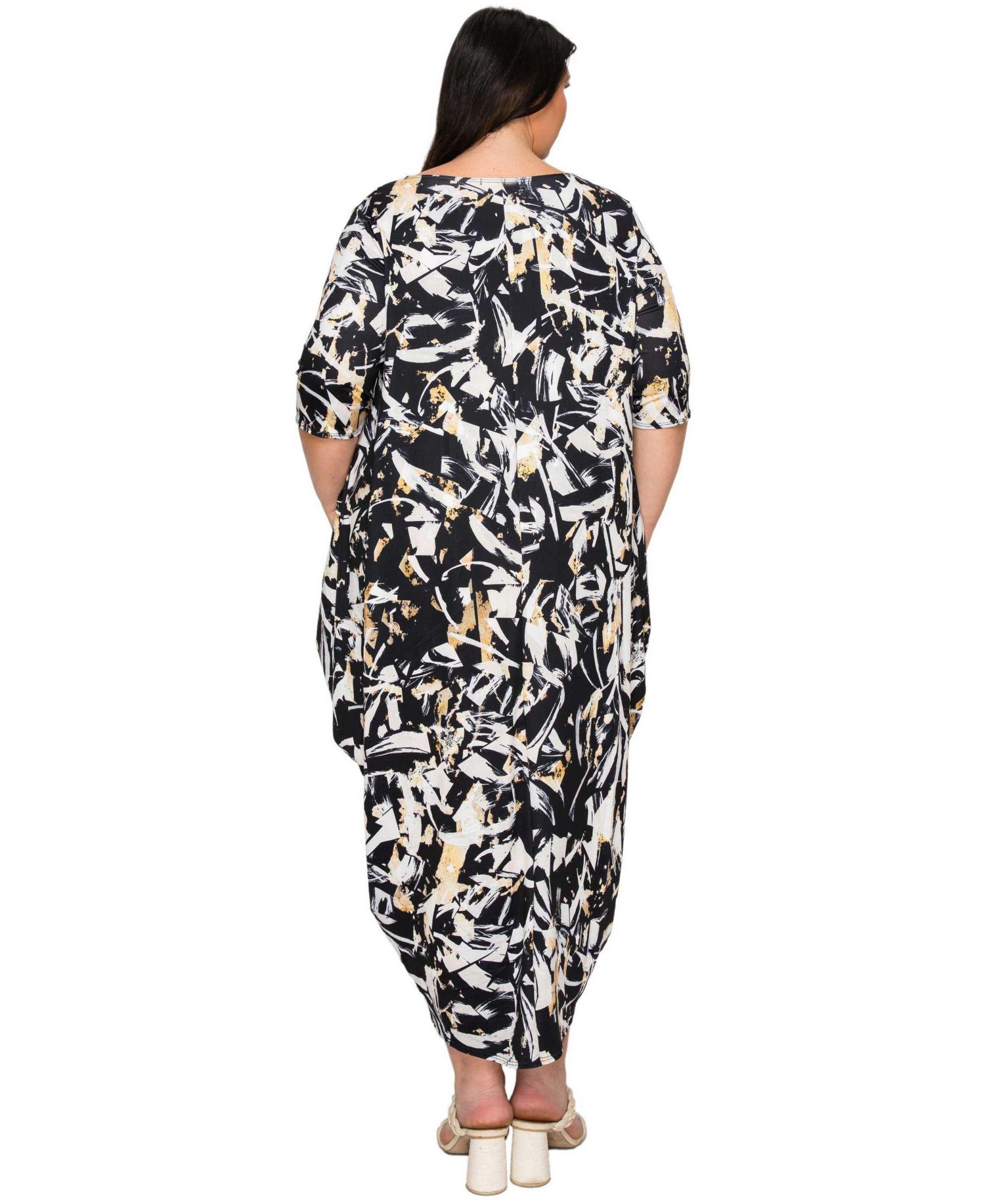 Plus Size Brielle Bubble Hem Pocket Dress