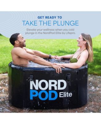 NordPod Elite Recovery Ice Tub – 2-Person Portable Cold Plunge Bath for Athletes with All-Weather Lid & Air Pump