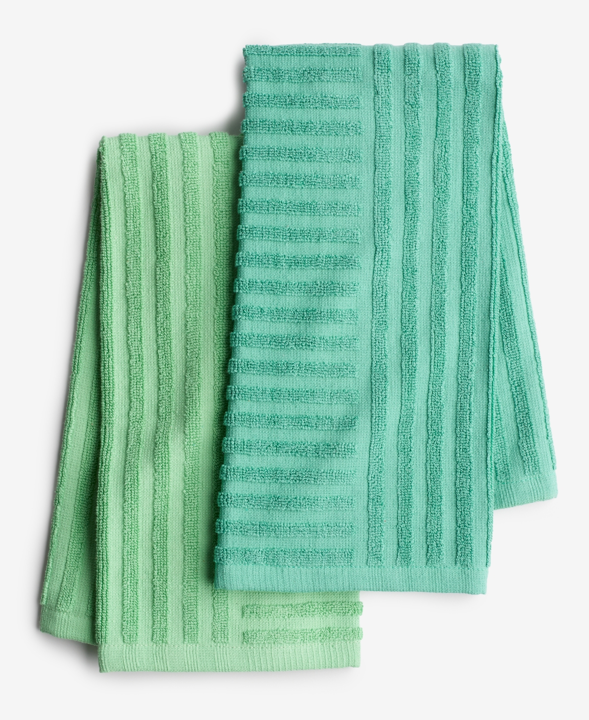 2 Pack Linear Sculpted Towels, Exclusively at Macy's - Green