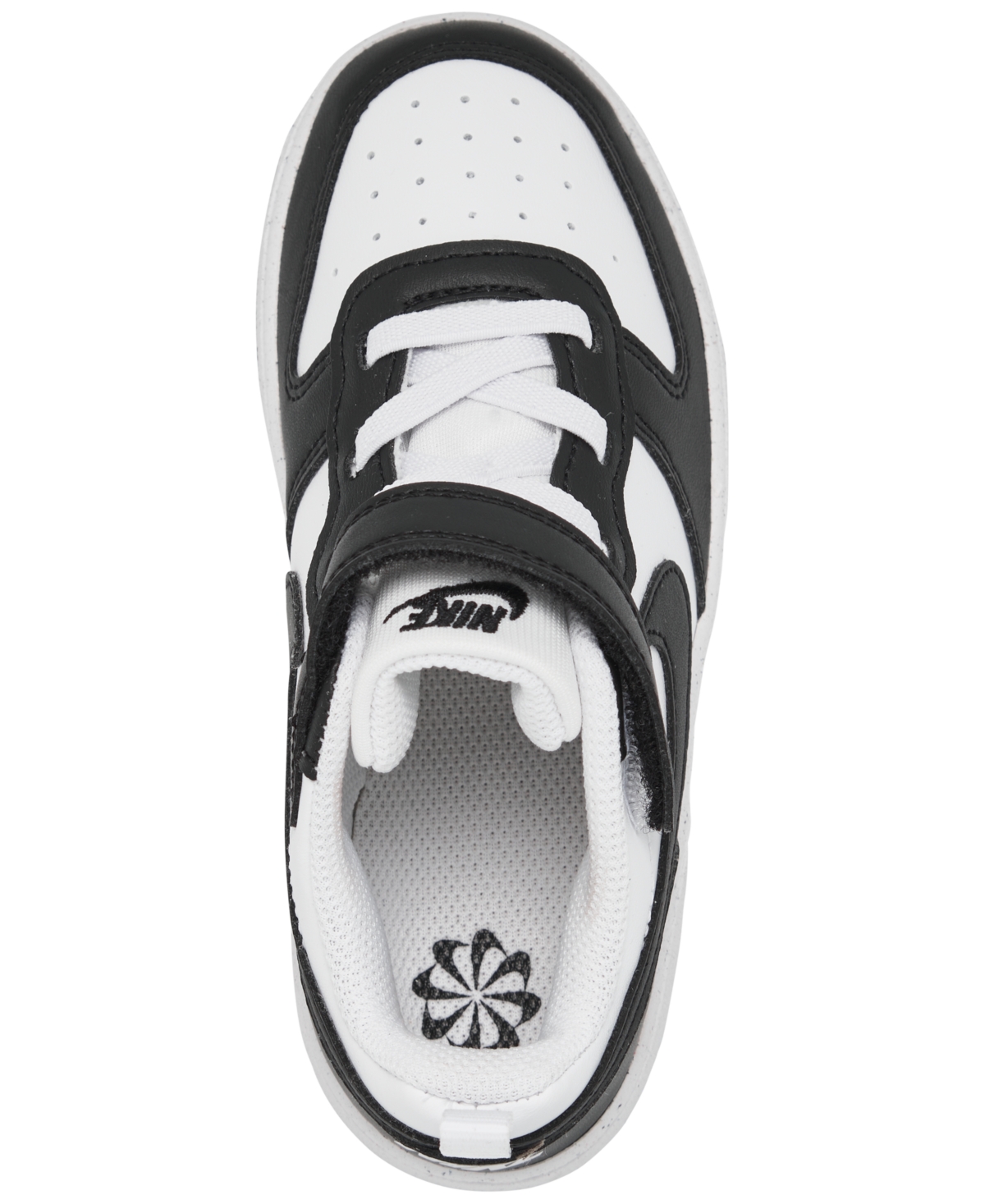 Nike Toddler Kids Court Borough Low Recraft Stay-put Casual Sneakers From Finish Line In White,black