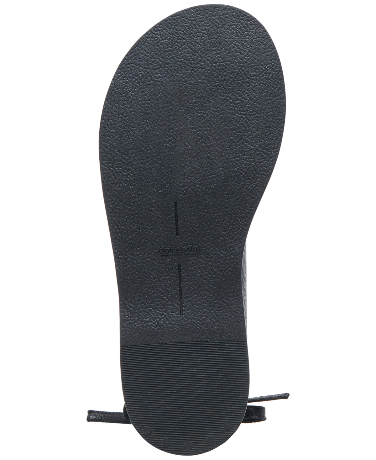 Dolce Vita Judy Ankle Wrap Sandal In Black Leather