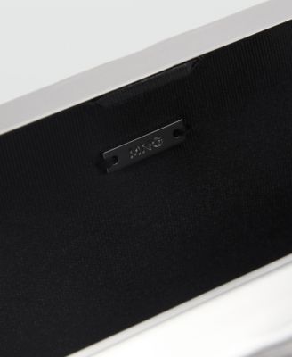 MANGO Women's Textured Clutch Bag