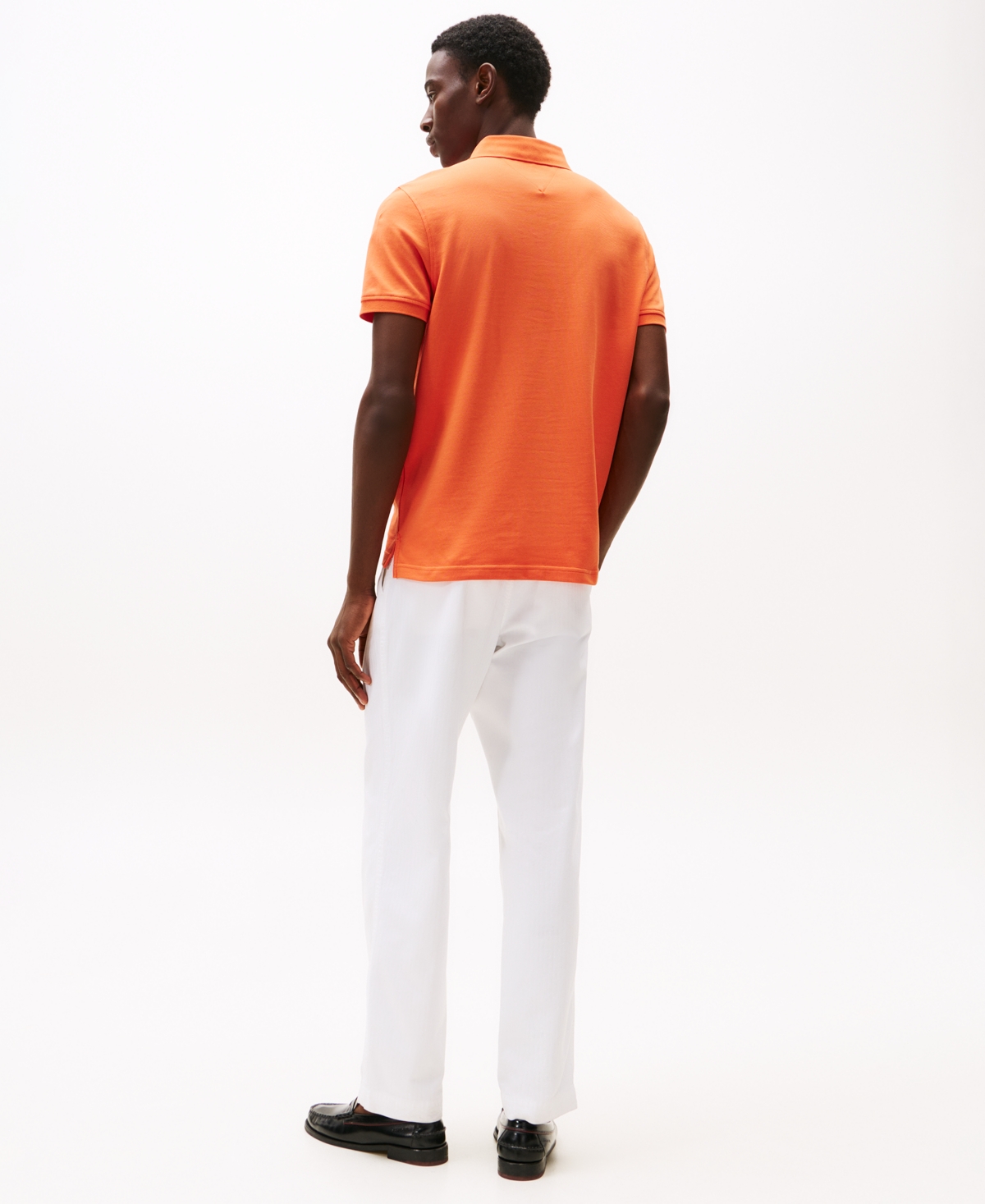 Tommy Hilfiger Iconic 1985 Cotton Piqué Polo Shirt In Brilliant Orange