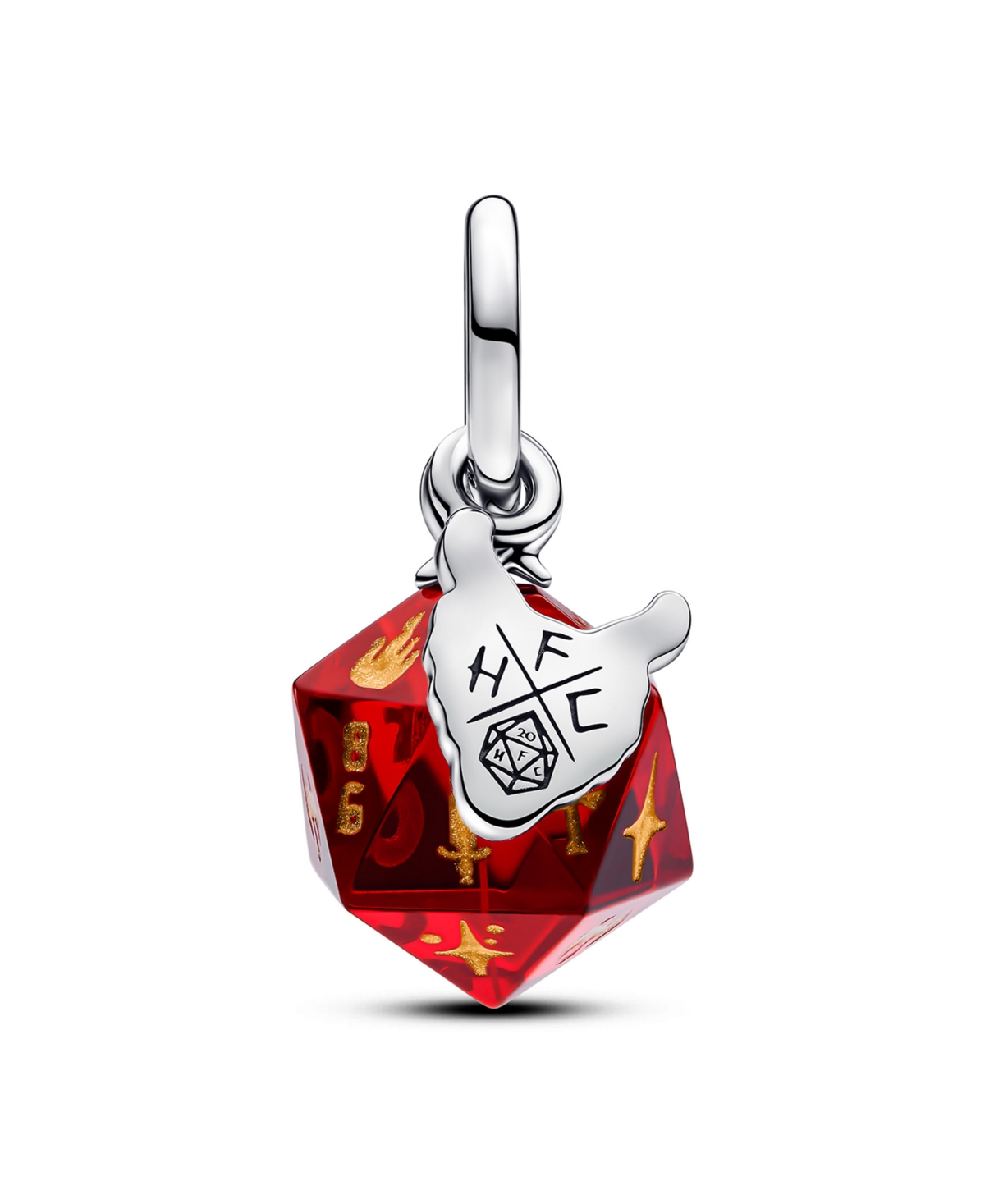 Pandora Stranger Things Hellfire Club Dice Dangle Charm In Red