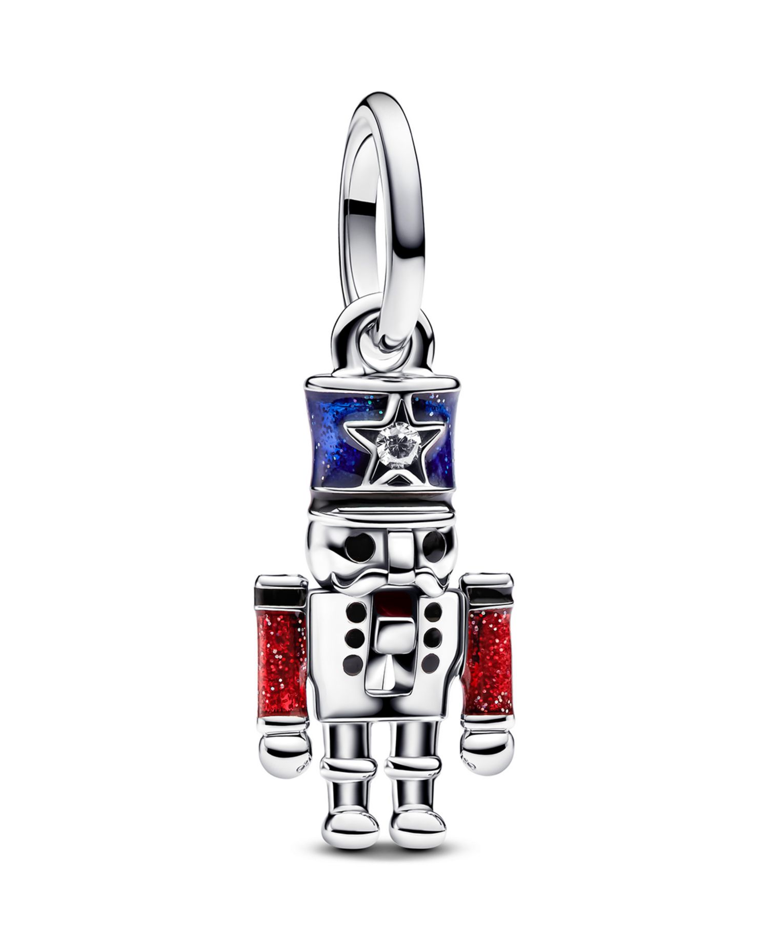Moveable Sterling Silver Nutcracker Dangle Charms