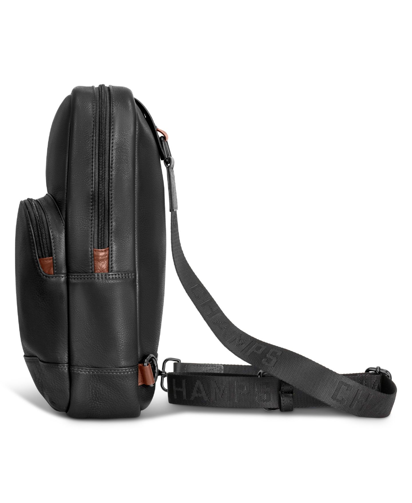 Сумка CHAMPS Onyx Leather Sling, цвет: Чёрный — фото 5