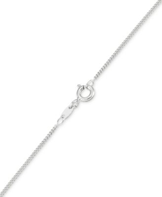 Marcasite & Crystal Swoop Design 18" Pendant Necklace in Sterling Silver