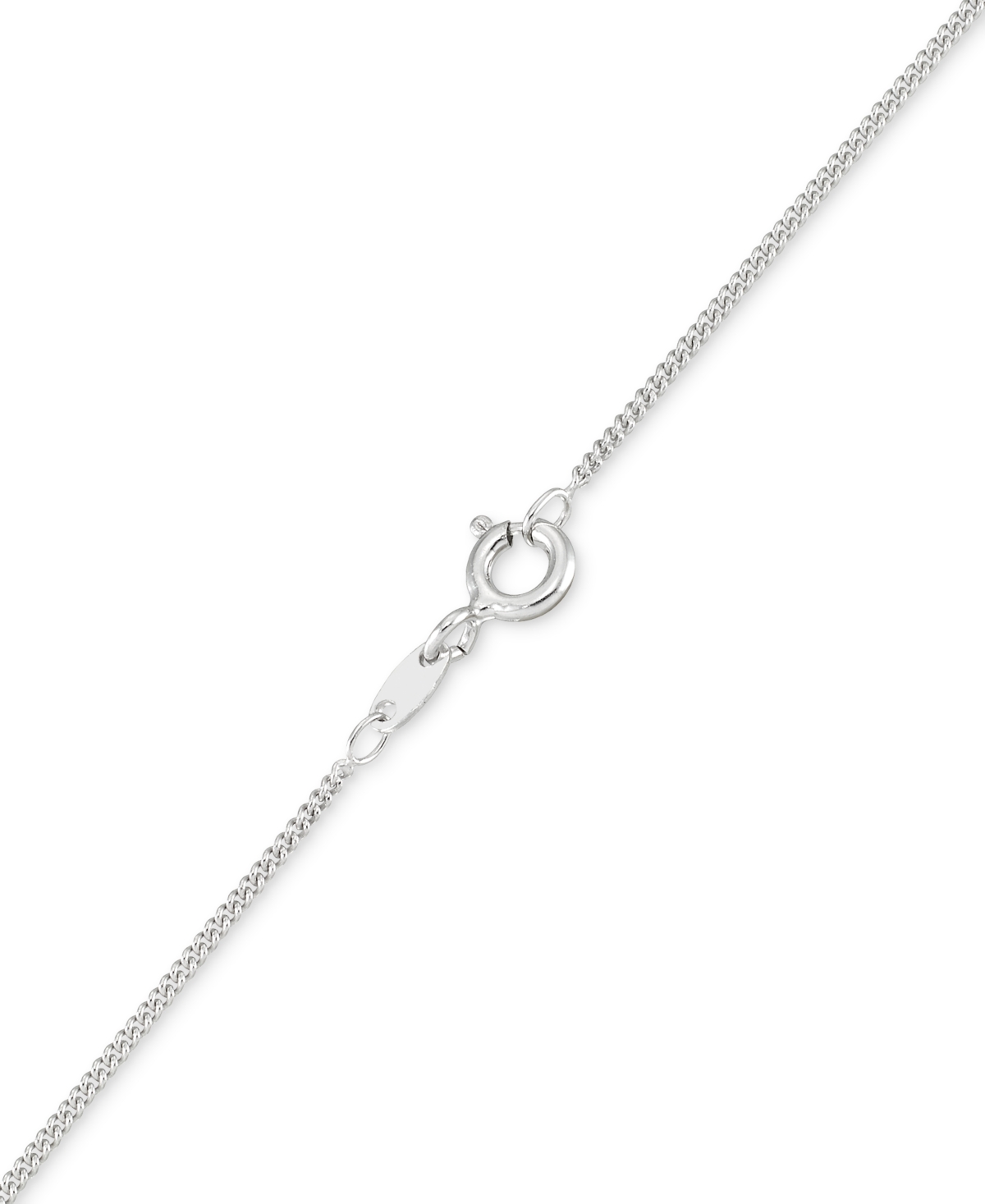 MACY'S MARCASITE & CRYSTAL SWOOP DESIGN 18" PENDANT NECKLACE IN STERLING SILVER 