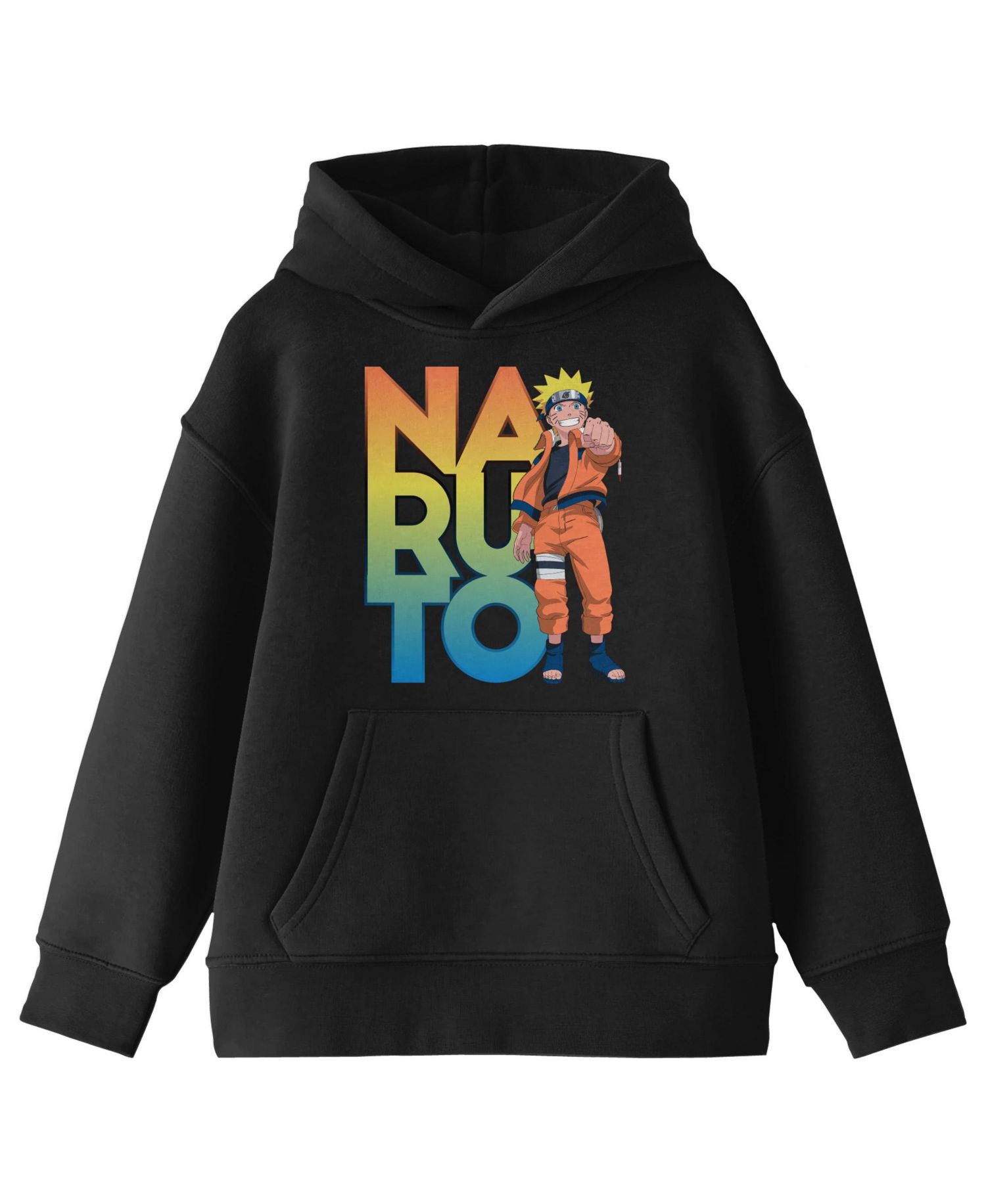Classic Character Pointing With Ombre Text Youth Black Graphic