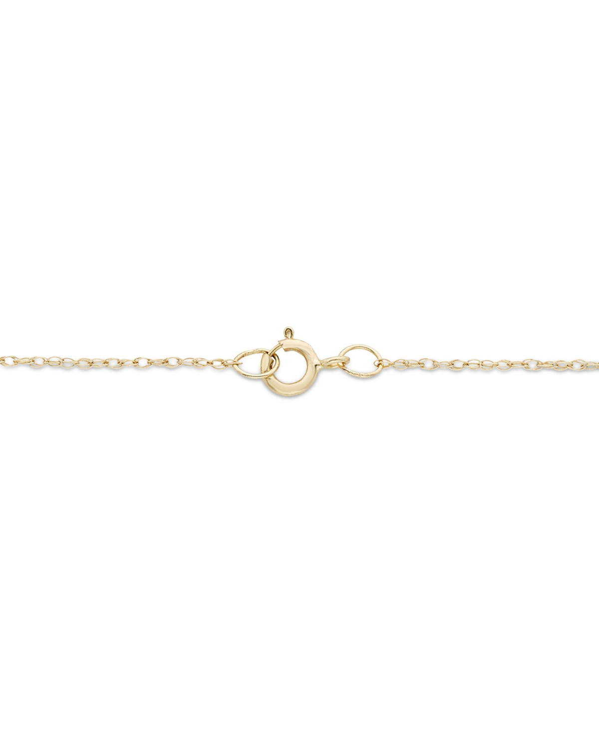 MACY'S DIAMOND TEARDROP PENDANT NECKLACE (1/4 CT. T.W.) IN 10K YELLOW GOLD & RHODIUM-PLATED 